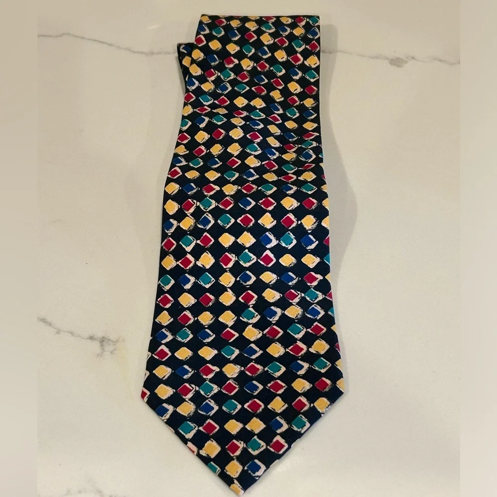Christian Dio Colorful Silk Tie‎
